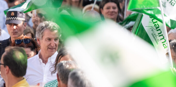 Feijóo clausura un mitin en Bailén (Jaén)
