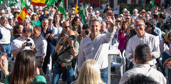 Feijóo clausura un mitin en Bailén (Jaén)