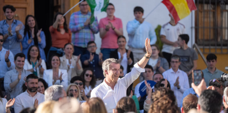 Feijóo clausura un mitin en Bailén (Jaén)