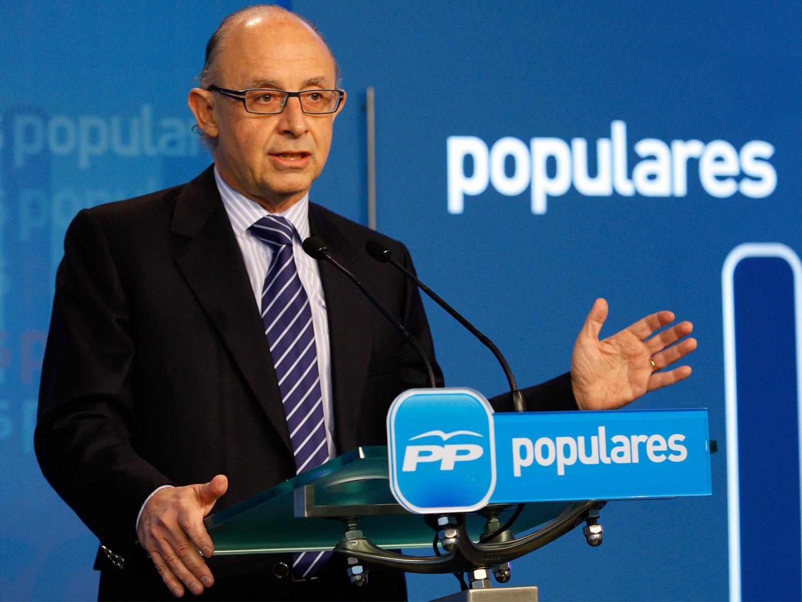 Rueda de prensa de Cristobal Montoro