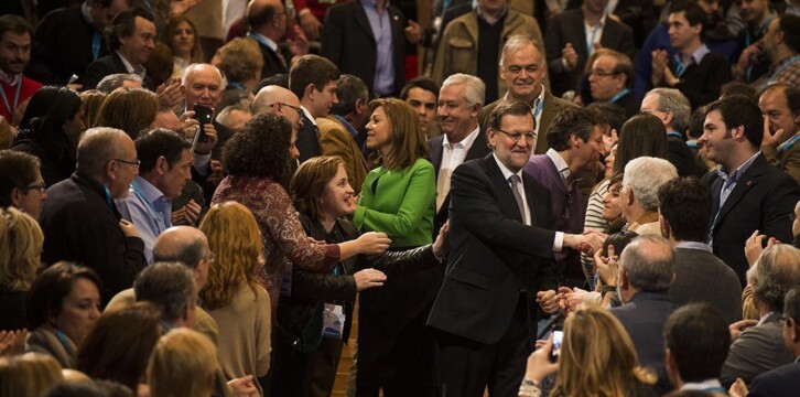 Mariano Rajoy, María Dolores de Cospedal y los Vicesecretarios del PP en la Clausura de la Convención