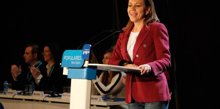 Mª Dolores de Cospedal en el 14 Congreso del PP del País Vasco