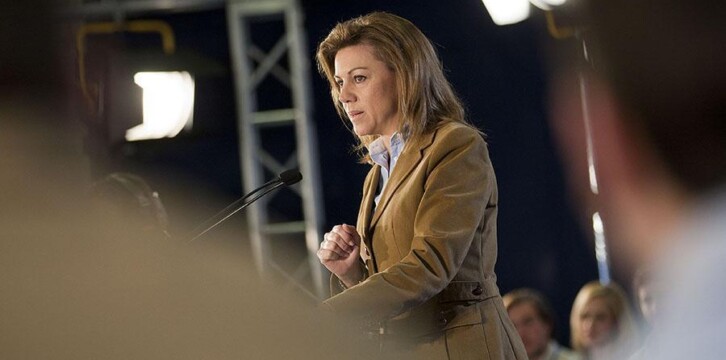 María Dolores de Cospedal durante su intervención