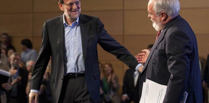 Mariano Rajoy con Miguel Arias Cañete