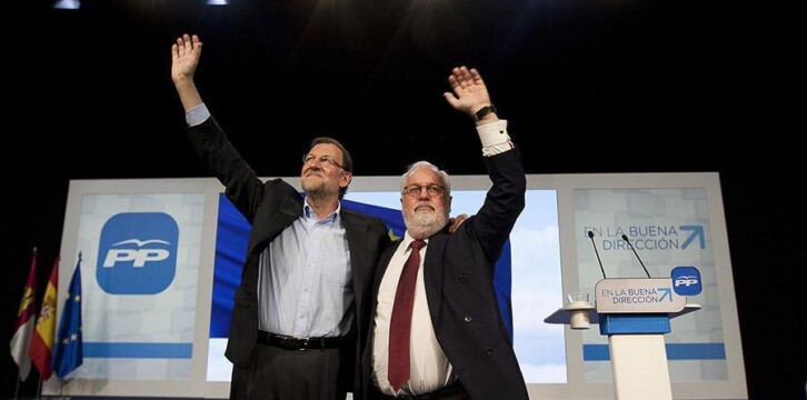 Mariano Rajoy con Miguel Arias Cañete