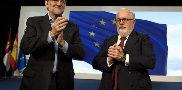 Mariano Rajoy con Miguel Arias Cañete
