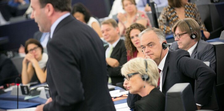 Esteban González Pons en el Pleno del Parlamento Europeo