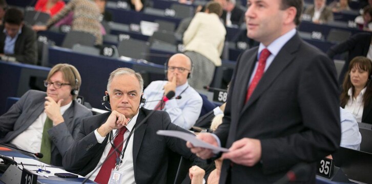 Esteban González Pons en el Pleno del Parlamento Europeo