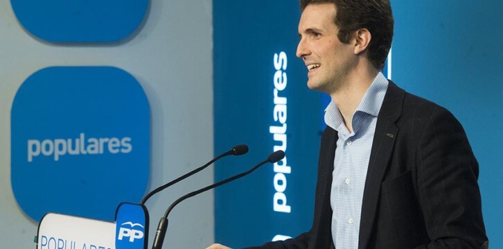 El portavoz de campaña para las elecciones municipales y autonómicas, Pablo Casado