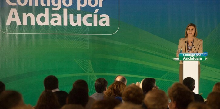Mª Dolores de Cospedal durante su intervención