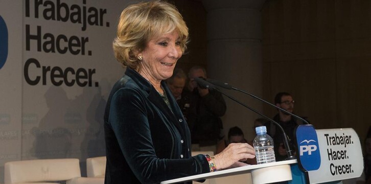 La candidata a la alcaldía de Madrid, Esperanza Aguirre