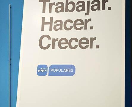 Lema de la campaña electoral: Trabajar.Hacer.Crecer.