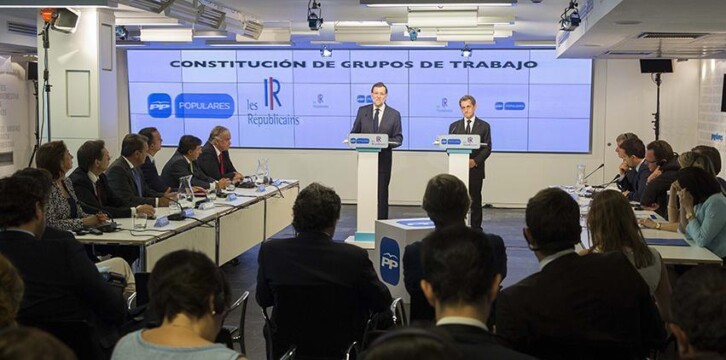 Comparecencia de Mariano Rajoy y Nicolas Sarkozy