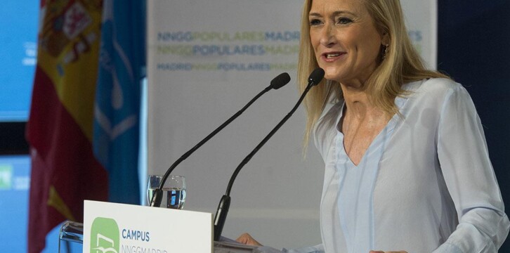 Cristina Cifuentes en la clausura del Campus de Verano de NNGG Madrid
