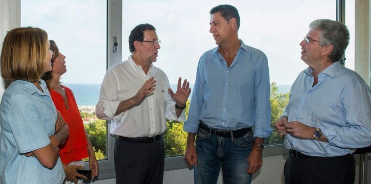 Mariano Rajoy presenta al candidato del PPC a las elecciones catalanas, Xavier Garcia Albiol