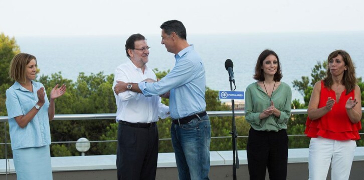Mariano Rajoy presenta al candidato del PPC a las elecciones catalanas, Xavier Garcia Albiol