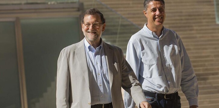 Mariano Rajoy con Xavi Garcia Albiol