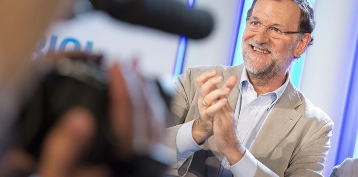 Mariano Rajoy en el acto de Lleida