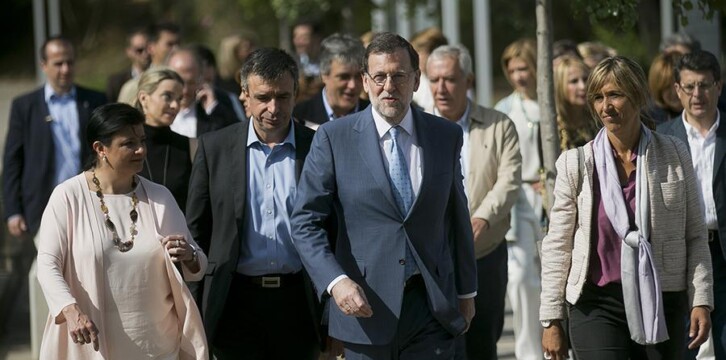 Mariano Rajoy a su llegada al Foro Buen Gobierno