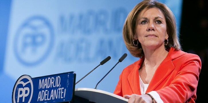 La secretaria general del Partido Popular, María Dolores de Cospedal