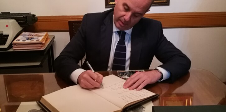 Ramón Moreno Bustos visita La Casa de Galicia en Buenos Aires