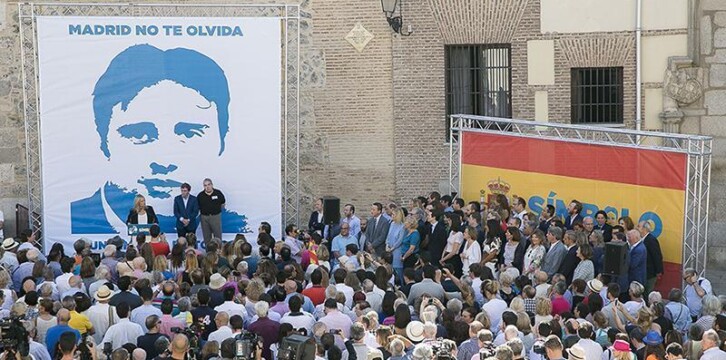 Pablo Casado en el homenaje a Miguel Ángel Blanco