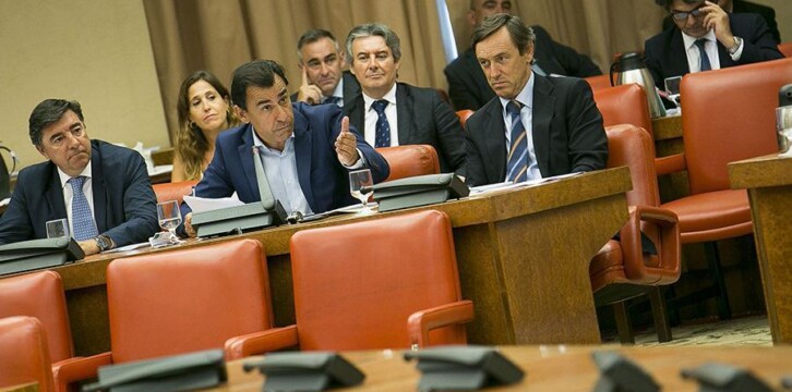 Fernando Martínez-Maillo durante interviene en la Diputación Permanente