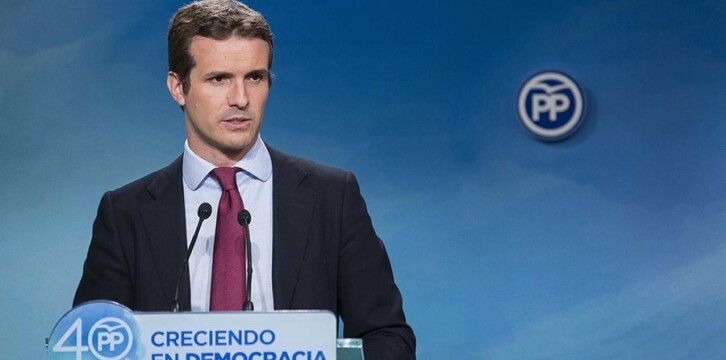 El vicesecretario de Comunicación del PP, Pablo Casado