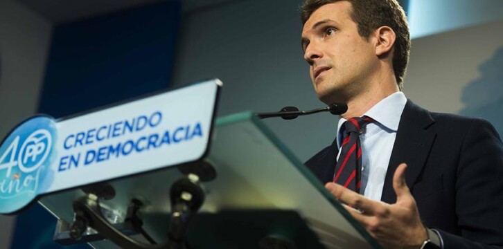 El vicesecretario de Comunicación del PP, Pablo Casado