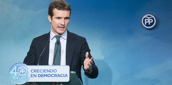 El vicesecretario de Comunicación del PP, Pablo Casado