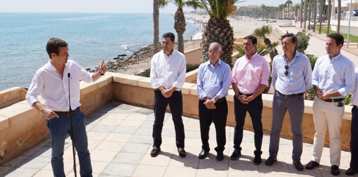 Pablo Casado clausura el acto del Partido Popular en Roquetas de Mar