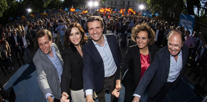 Pablo Casado en el cierre de campaña en Madrid