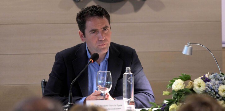 El secretario general, Teodoro García Egea