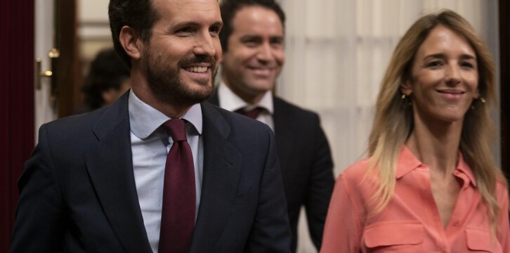 Pablo Casado, a la entrada a la Sesión de Control en el congreso de los Diputados