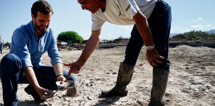 Casado visita las zonas afectadas por la DANA en Almería, Murcia y Alicante