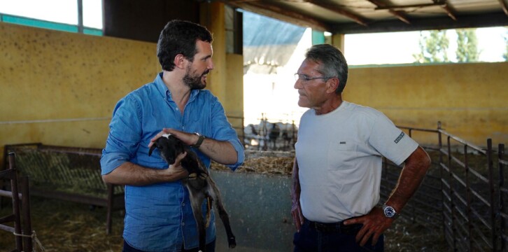 Casado visita las zonas afectadas por la DANA en Almería, Murcia y Alicante