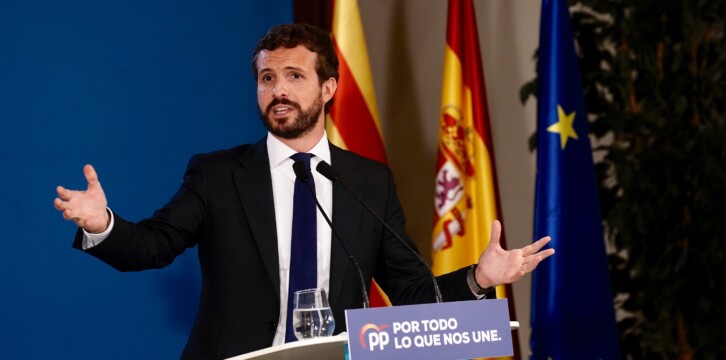Pablo Casado en la Junta Directiva del PP de Cataluña