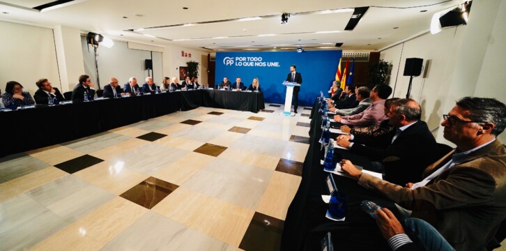 Pablo Casado en la Junta Directiva del PP de Cataluña