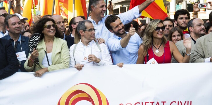 Manifestación de Sociedad Civil Catalana