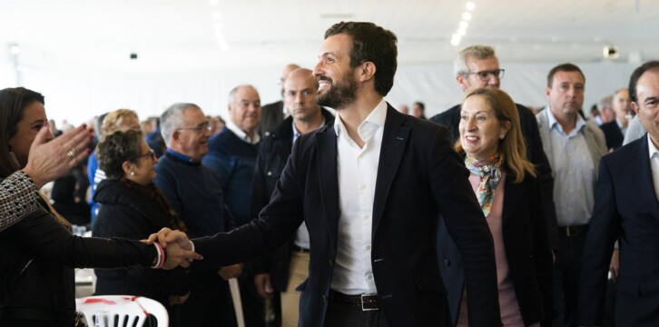 Pablo Casado, en Lalín