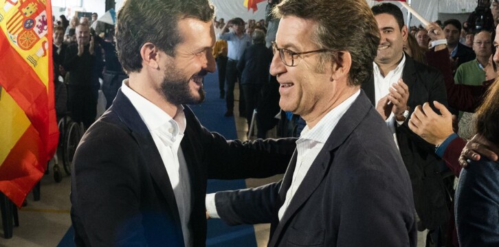 Pablo Casado, en Lalín (Pontevedra)