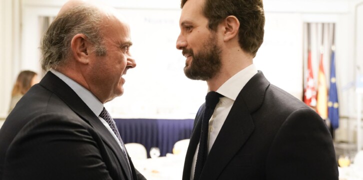 Pablo Casado en los desayuno de Nueva Economía