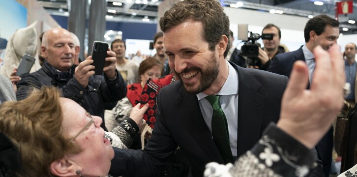 Pablo Casado, durante su visita a FITUR 2020