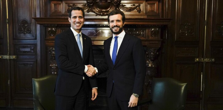 Pablo Casado se reúne con Juan Guaidó