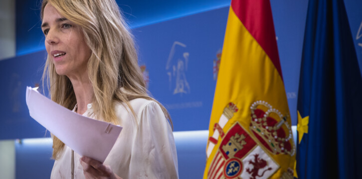 Cayetana Álvarez de Toledo, en rueda de prensa tras la reunión de la Junta de Portavoces