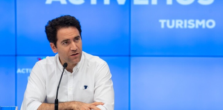 IEl secretario general del Partido Popular, Teodoro García Egea, en la inauguración de la tercera jornada del seminario del PP