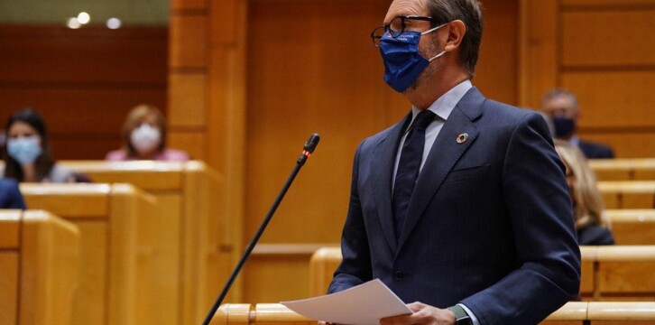 El portavoz del Grupo Parlamentario Popular en el Senado, Javier Maroto