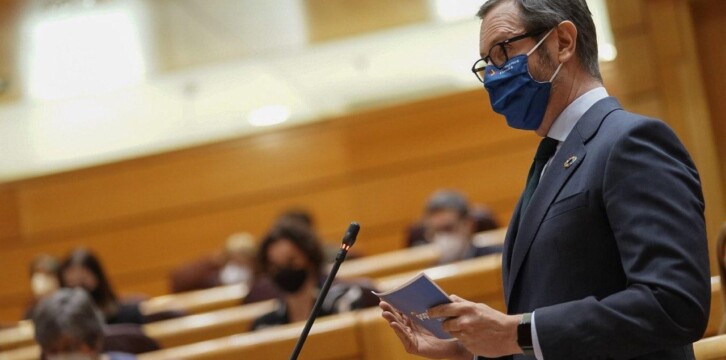 El portavoz del Grupo Parlamentario Popular en el Senado, Javier Maroto