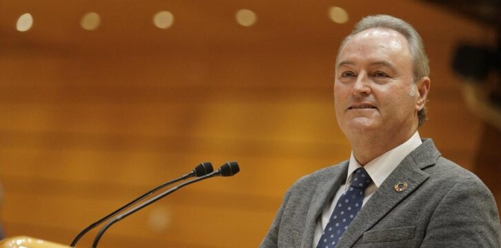 El senador Alberto Fabra