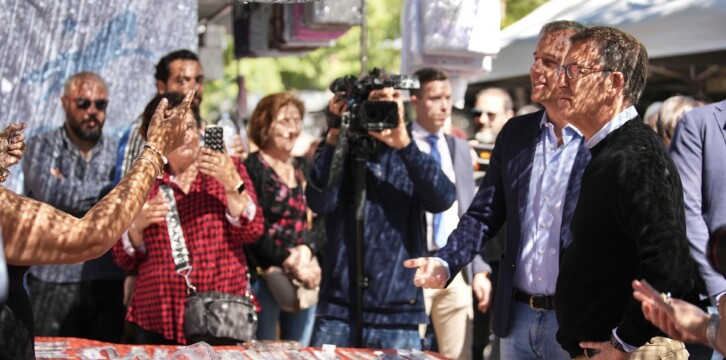 Alberto Núñez Feijóo visita Alcorcón